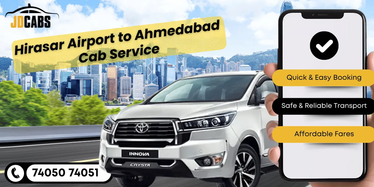 Hirasar Airport Rajkot to Ahmedabad Taxi Service